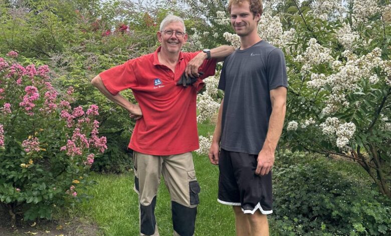 Werner in de Plantentuin